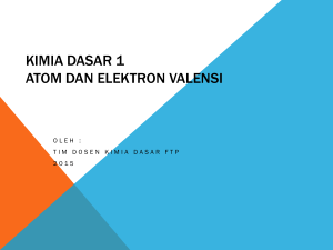 Materi 3 Atom dan Elektron valensi