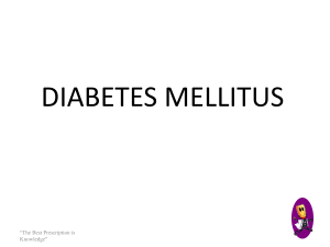 diabetes mellitus - SOLO ORTOPROST