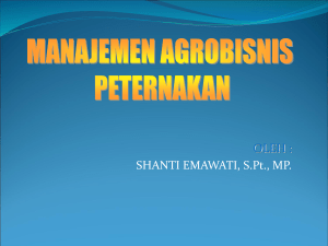 i. sistem agribisnis - SHANTI EMAWATI, SPt., MP.