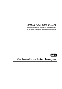 Gambaran Umum Lokasi Pekerjaan