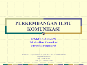 Perkembangan Ilmu Komunikasi