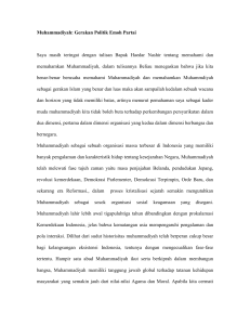 Muhammadiyah: Gerakan Politik Emoh Partai