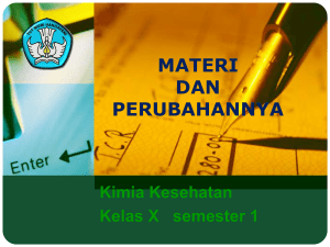 Adaptif PERUBAHAN MATERI