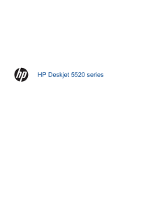 1 Bantuan HP Deskjet 5520 series