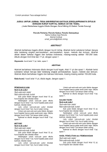 template - Jurnal UNIKA Soegijapranata