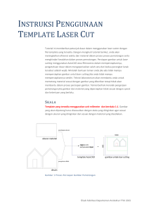 instruksi penggunaan template laser cut