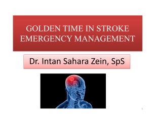 golden time in stroke emergency management