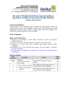 SILABUS TIPM - E-Learning @ Unika Soegijapranata