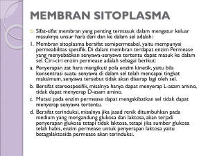 MEMBRAN SITOPLASMA