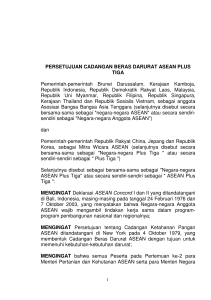 PERSETUJUAN CADANGAN BERAS DARURAT