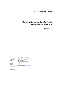 II. Applikasi GIS Asset Management