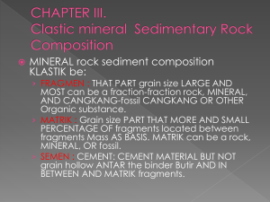 bab iii. kompoisi mineral batuan sedimen klastik