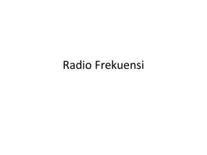Dasar Frekuensi Radio