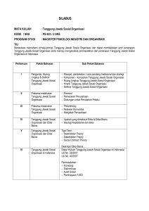 SILABUS- Tanggung Jawab Sosial Organisasi