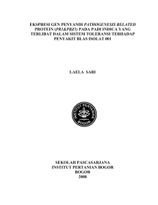 ekspresi gen penyandi pathogenesis related protein