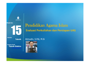 Pendidikan Agama Islam - Universitas Mercu Buana