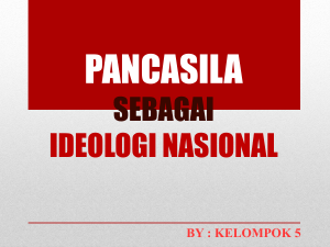 pancasila sebagai ideologi nasional