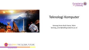 Teknologi Komputer - Official Site of KOMANG ANOM BUDI UTAMA