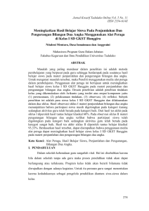 Meningkatkan Hasil Belajar Siswa Pada Penjumlahan Dan