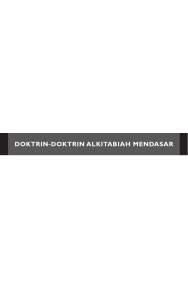 DOKTRIN-DOKTRIN ALKITABIAH MENDASAR