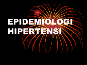 EPIDEMIOLOGI HIPERTENSI