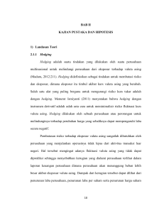 BAB II KAJIAN PUSTAKA DAN HIPOTESIS 1) Landasan Teori 2.1.1