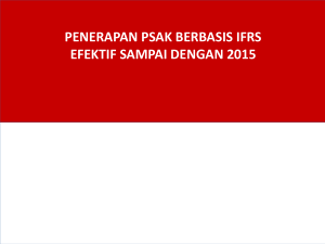 Pengantar Overview implementation IFRS 25032015