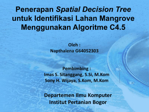 Penerapan Spatial Decision Tree untuk Identifikasi