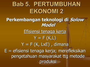 bab 5. pertumbuhan ekonomi ii