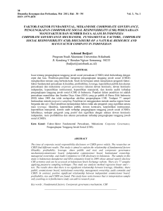 faktor-faktor fundamental, mekanisme coorporate