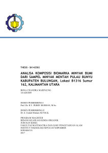 ANALISA KOMPOSISI BIOMARKA MINYAK BUMI - Repository