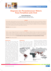 Diagnosis dan Penatalaksanaan Malaria Tanpa