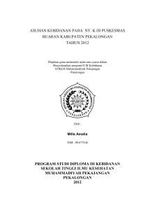 BAB I - E-skripsi - STIKES Muhammadiyah Pekajangan