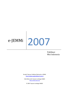 e-JEMMi 2007 - SABDA