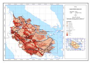 LAHAN KRITIS TAHUN 2012 PETA SKALA1:2.000.000 PROVINSI