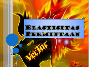 Elastisitas Permintaan