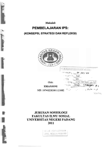 pembelajaran ips - Universitas Negeri Padang Repository