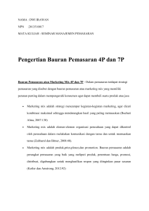 Bauran pemasaran (marketing mix)