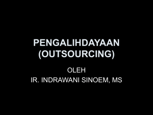 pengalihdayaan (outsourcing)