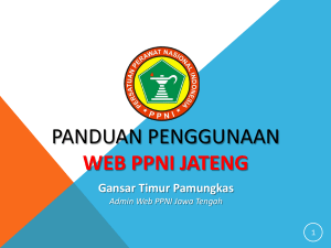 panduan penggunaan web ppni jateng