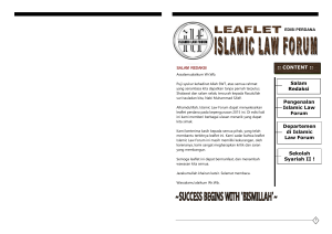 sekolah syariah ii - Islamic Law Forum