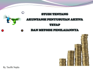 studi tentang akuntansi penyusutan aktiva tetap