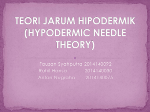 teori jarum hipodermik (hypodermic needle theory)