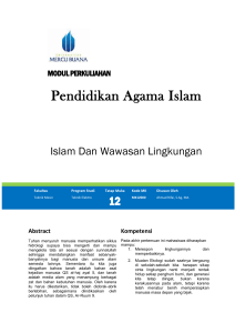 Modul Pendidikan Agama Islam [TM12]