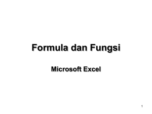 Formula dan Fungsi