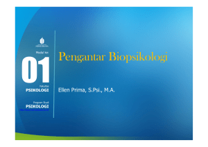 Pengantar Biopsikologi - Universitas Mercu Buana