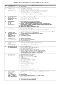 SENARAI PENYAKIT KRITIKAL MULAI 15/07/2011