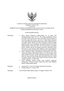 undang-undang darurat republik indonesia nomor 9 tahun 1956