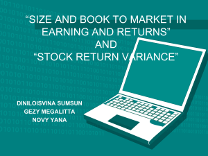 book to market equity