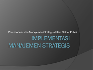 Implementasi manajemen strategis